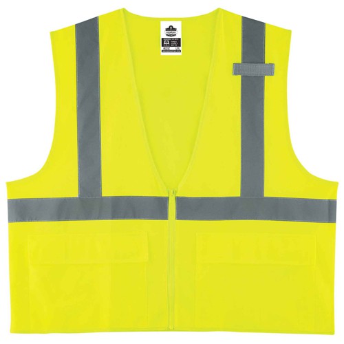 8225Z L/ XL Lime Standard Solid Vest Type R Class 2 - Exact Tool & Supply