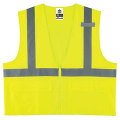 8225Z S/M Lime Standard Solid Vest Type R Class 2 - Exact Tool & Supply