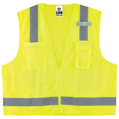 8249Z XS Lime Econ Surveyors Vest Type R Class 2 - Exact Tool & Supply