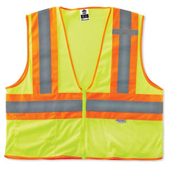 8230Z S/M Lime 2-Tone Vest Type R Class 2 - Exact Tool & Supply