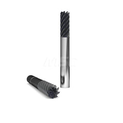 Corner Radius End Mill: 5/8″ Dia, 3/4″ LOC, 0.03″ Radius, 8 Flutes, Solid Carbide 5″ OAL, 5/8″ Shank Dia, 40 ° Helix, AlCromax Coated, Corner Radius End, Centercutting, Series 285