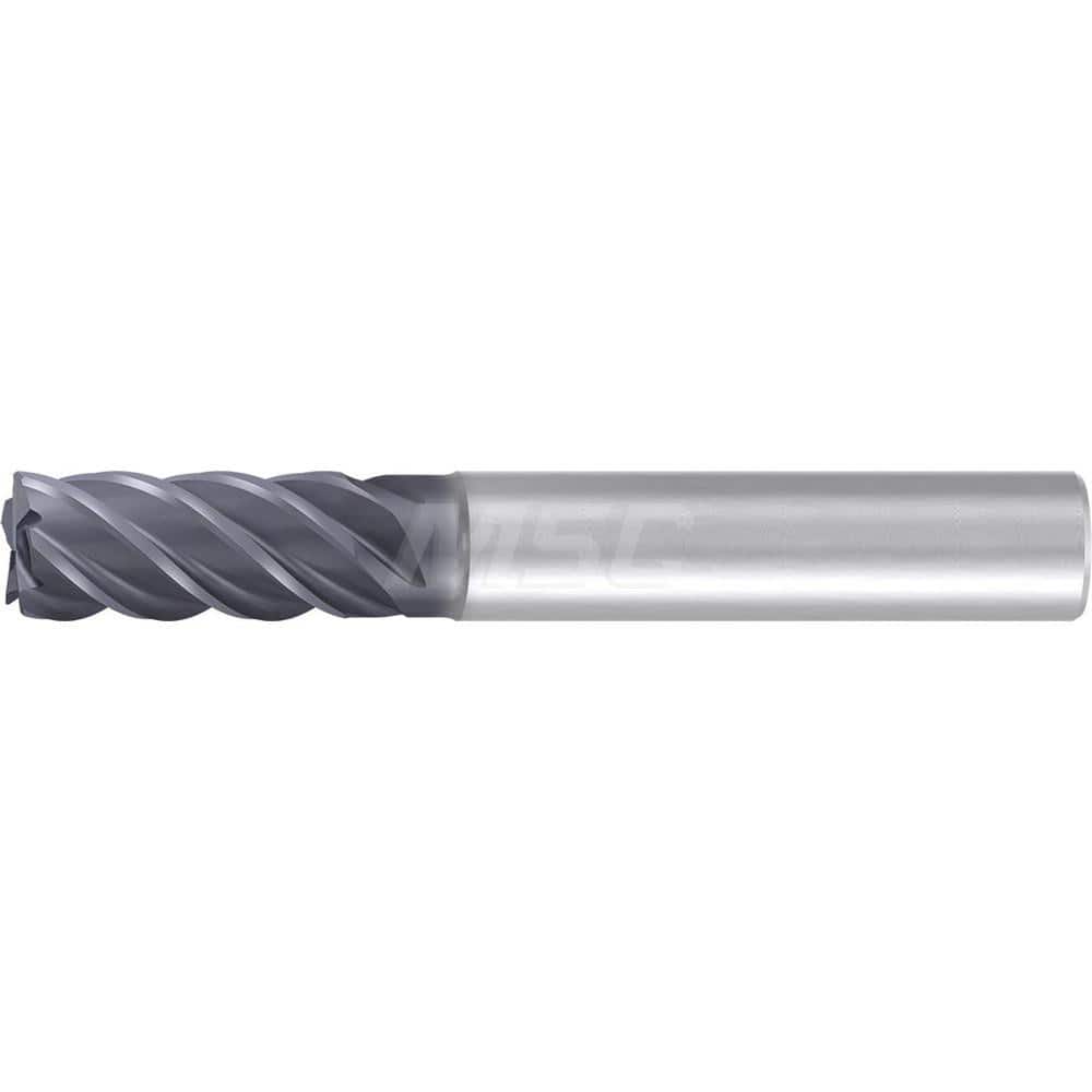 5/16″ Diam 5-Flute 35/38° Solid Carbide 0.005″ Corner Chamfer Roughing & Finishing End Mill AlCr Finish, 13/16″ LOC, 2-1/2″ OAL, 5/16″ Shank Diam, Centercutting, Standard Length