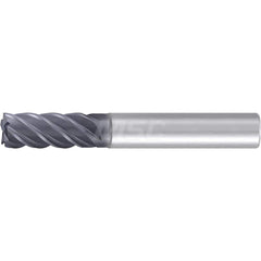 5/16″ Diam 5-Flute 35/38° Solid Carbide 0.005″ Corner Chamfer Roughing & Finishing End Mill AlCr Finish, 13/16″ LOC, 2-1/2″ OAL, 5/16″ Shank Diam, Centercutting, Standard Length