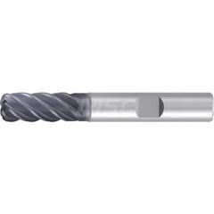 1/2″ Diam 5-Flute 35/38° Solid Carbide 0.015″ Corner Radius Roughing & Finishing End Mill AlCr Finish, 1″ LOC, 3″ OAL, 1/2″ Shank Diam, Centercutting, Standard Length