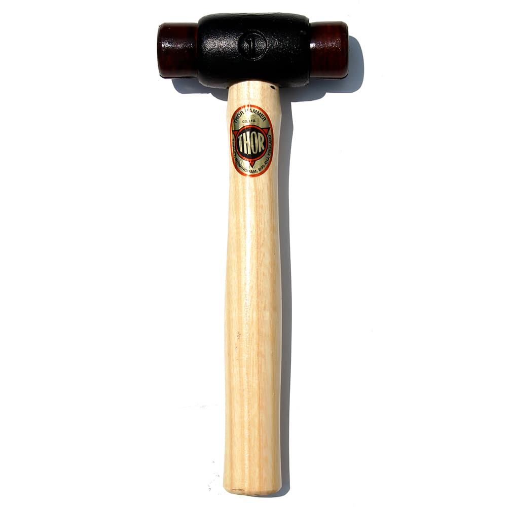 Osca - Non-Marring Hammers; Head Type: Double Head ; Head Material: Malleable Iron ; Handle Material: Wood ; Head Weight Range: 3 - 5.9 lbs. ; Face Diameter Range: 1" - Exact Tool & Supply