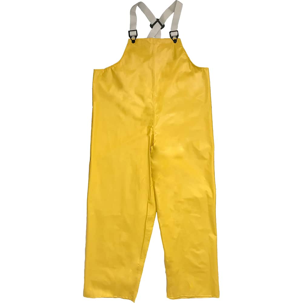 Louisiana Professional Wear - Rain & Chemical Wear; Garment Style: Bib Overall; Suspenders ; Garment Type: Chemical Resistant; Flame Resistant; Waterproof; Rain ; Material: PVC/Nylon ; Size: 3X-Large ; Color: Yellow ; Certification Type: ASTM D6413; ASTM - Exact Tool & Supply