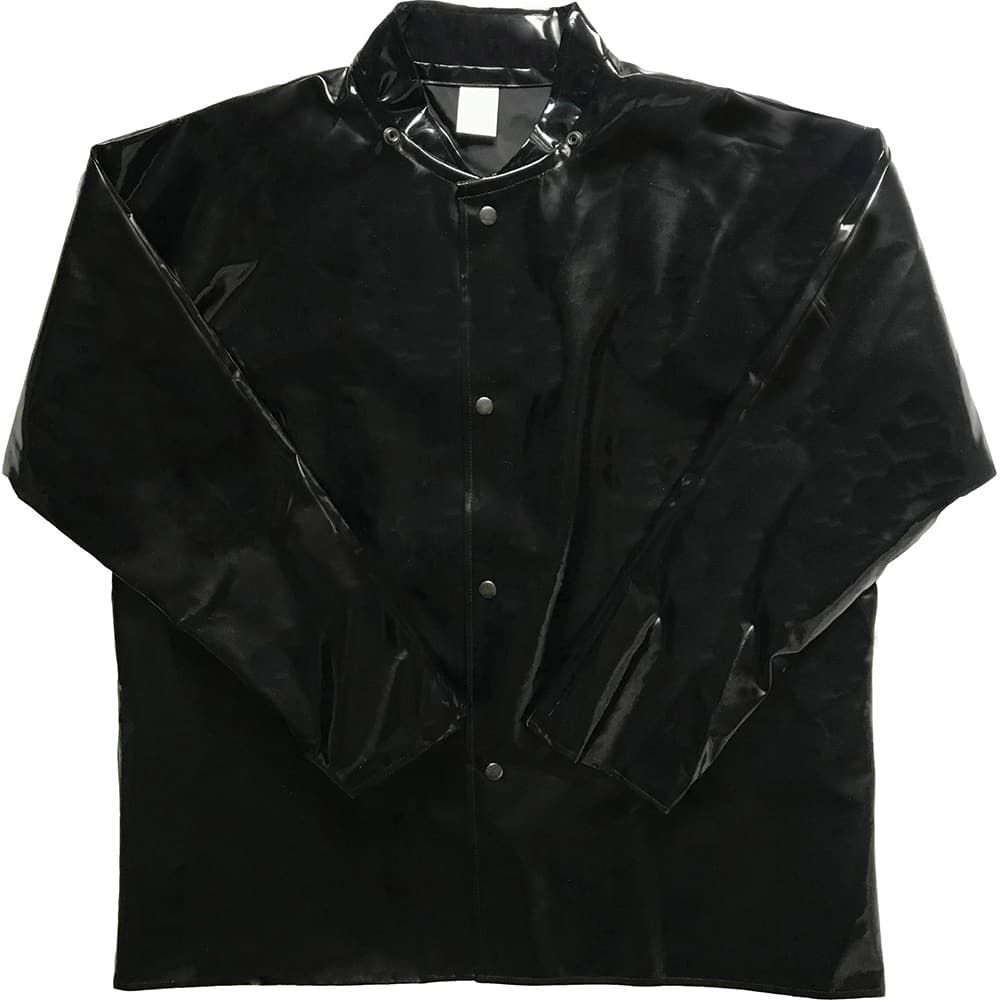 Louisiana Professional Wear - Rain & Chemical Wear; Garment Style: Rain Jacket ; Garment Type: Cut Resistant; Waterproof; Rain ; Material: Thermoplastic Polyurethane/400 Denier Nylon ; Size: Medium ; Color: Black ; Certification Type: NonHazardous Protec - Exact Tool & Supply