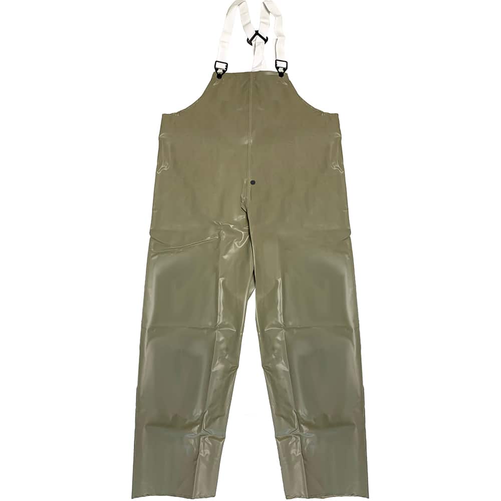 Louisiana Professional Wear - Rain & Chemical Wear; Garment Style: Bib Overall; Suspenders ; Garment Type: Chemical Resistant; Flame Resistant; Waterproof; Rain ; Material: Neoprene/Nylon ; Size: Large ; Color: Olive Dab Green ; Certification Type: ASTM - Exact Tool & Supply