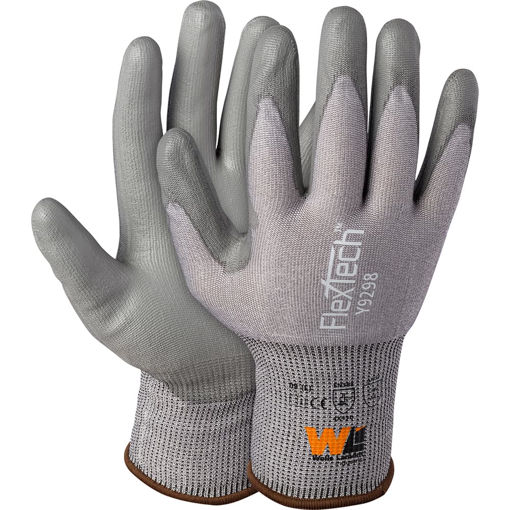 Wells Lamont - Cut & Puncture Resistant Gloves; Type: Cut Resistant ; ANSI/ISEA Cut Resistance Level: A4 ; Coated Area: Palm ; Material Type: HPPE/Nylon/Glass ; Coating Material: Polyurethane ; Men's Size: Medium - Exact Tool & Supply