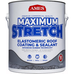Ames - Maximum Stretch 1 Gal White Elastomeric Roof Coating - Exact Tool & Supply