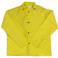 Louisiana Professional Wear - Rain & Chemical Wear; Garment Style: Rain Jacket ; Garment Type: Flame Resistant; Waterproof; Rain ; Material: Polyurethane/Nylon ; Size: 3X-Large ; Color: Lemon Yellow ; Certification Type: ASTM D6413 - Exact Tool & Supply