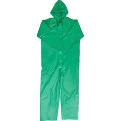 Louisiana Professional Wear - Rain & Chemical Wear; Garment Style: Coverall ; Garment Type: Chemical Resistant; Flame Resistant; Waterproof; Rain ; Material: PVC/Polyester/Polyurethane ; Size: X-Large ; Color: Kelly Green ; Certification Type: ASTM D6413 - Exact Tool & Supply