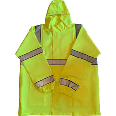 Louisiana Professional Wear - Rain & Chemical Wear; Garment Style: Rain Jacket ; Garment Type: Breathable; Hi-Visibility; Waterproof; Rain ; Material: Polyester/Polyurethane ; Size: 3X-Large ; Color: Fluorescent Yellow ; Certification Type: ANSI/ISEA 107 - Exact Tool & Supply