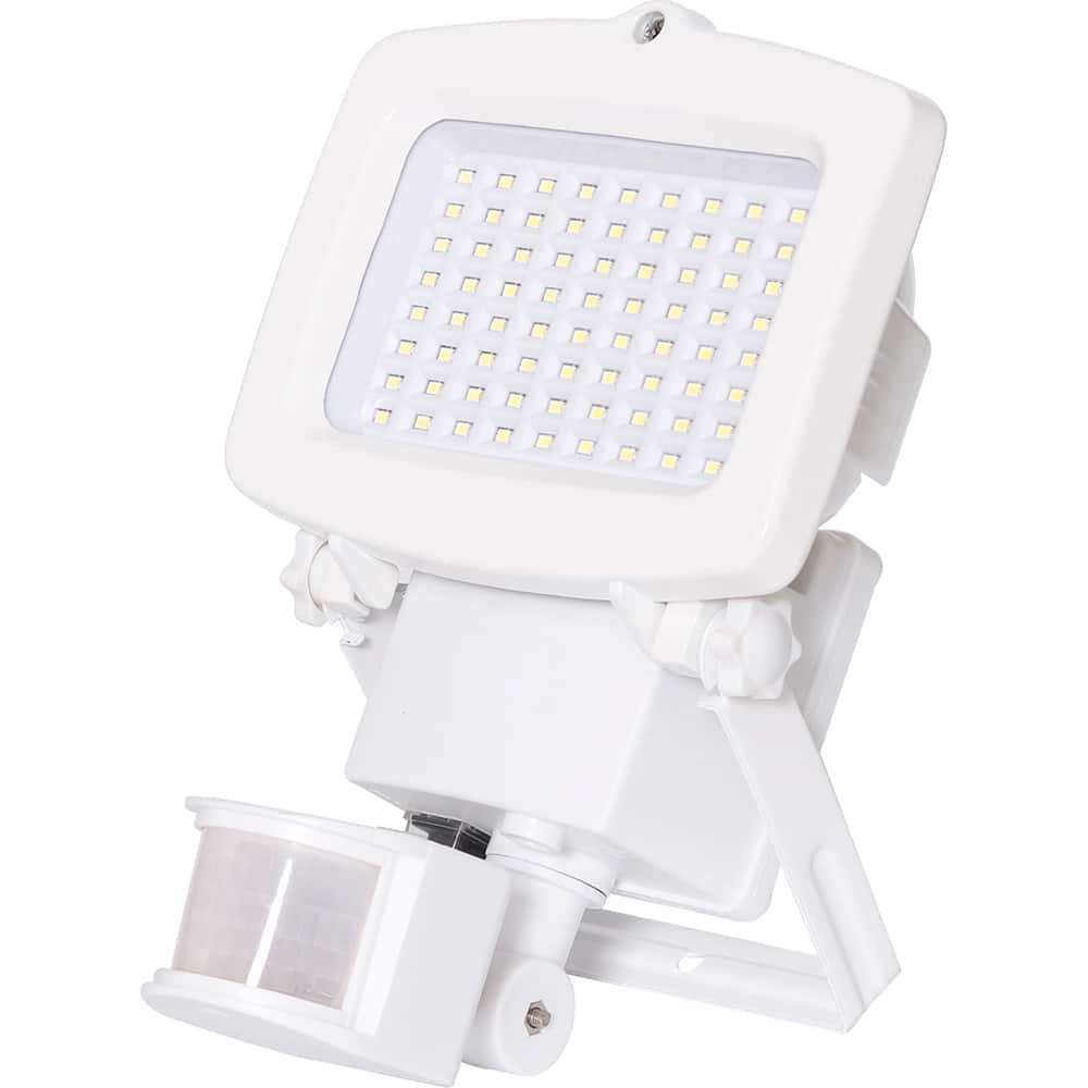 Westinghouse - Motion Sensing Light Fixtures; Detection Angle: 130 ; Number of Heads: 1 ; Detection Distance (Feet): 32.81 ; Lamp Type: LED ; Mounting Type: Wall ; Housing Material: Cast Aluminum - Exact Tool & Supply