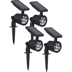 Westinghouse - Landscape Light Fixtures; Type of Fixture: Solar Spot Light ; Mounting Type: Ground; Wall ; Lamp Type: LED ; Housing Material: Plastic ; Housing Color: Black ; Wattage: 1.8 - Exact Tool & Supply