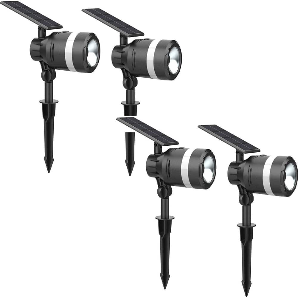 Westinghouse - Landscape Light Fixtures; Type of Fixture: Solar Spot Light ; Mounting Type: Ground; Wall ; Lamp Type: LED ; Housing Material: Plastic ; Housing Color: Black ; Wattage: 3.52 - Exact Tool & Supply