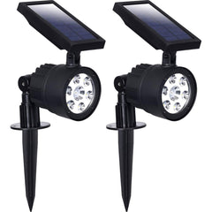 Westinghouse - Landscape Light Fixtures; Type of Fixture: Solar Spot Light ; Mounting Type: Ground; Wall ; Lamp Type: LED ; Housing Material: Plastic ; Housing Color: Black ; Wattage: 1.8 - Exact Tool & Supply