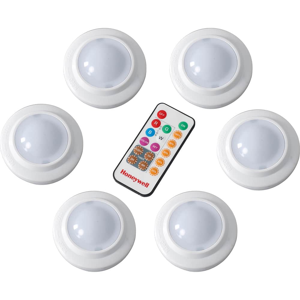 Honeywell - Undercabinet Light Fixtures; Lamp Type: LED ; Number of Lamps: 6 ; Wattage: 0 ; Voltage: N/A - Exact Tool & Supply