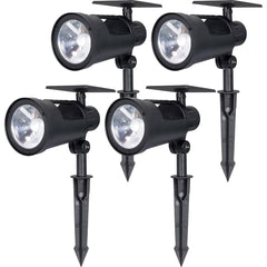 Westinghouse - Landscape Light Fixtures; Type of Fixture: Solar Spot Light ; Mounting Type: Ground ; Lamp Type: LED ; Housing Material: Plastic ; Housing Color: Black ; Wattage: 1.8 - Exact Tool & Supply