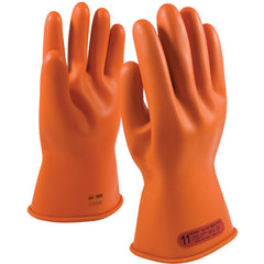 ‎147-0-11/8 - Novax - Natural Rubber Insulating Glove - Class 0 - 11″ - Orange - Straight Cuff - Exact Tool & Supply
