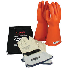 ‎147-SK-1/11-KIT - Novax Insulating Glove Kit - Class 1 - 14″ - Orange - Straight Cuff - Exact Tool & Supply