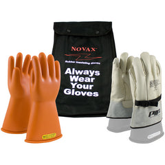 ‎147-SK-2/9-KIT - Novax Insulating Glove Kit - Class 2 - 14″ - Orange - Straight Cuff - Exact Tool & Supply