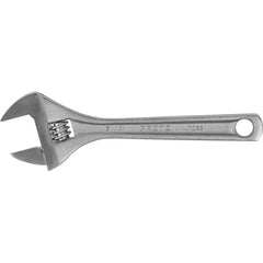 Proto - Adjustable Wrenches; Wrench Type: Adjustable ; Wrench Size (Inch): 6 ; Jaw Capacity (Inch): 15/16 ; Material: Steel ; Finish/Coating: Chrome ; ANSI Spec: B107.8m - Exact Tool & Supply