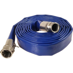 Kuriyama of America - Water & Discharge Hose; Inside Diameter (Inch): 3 ; Outside Diameter (Decimal Inch): 3.2450 ; Outside Diameter (Inch): 3-1/4 ; Color: Blue ; Working Pressure (psi): 240.000 ; Length (Feet): 50 - Exact Tool & Supply