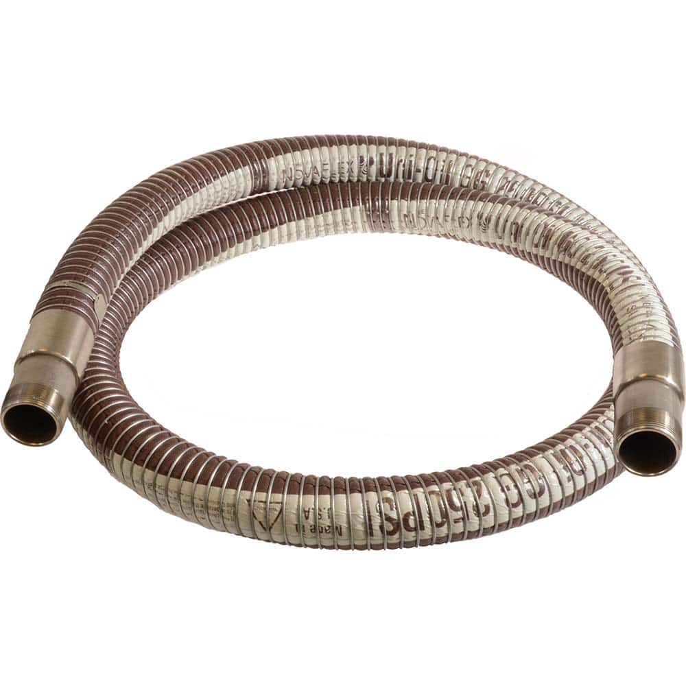 Novaflex - Chemical & Petroleum Hose; Inside Diameter (Inch): 1.5 ; Outside Diameter (Inch): 2 ; Overall Length: 10 (Feet); Type: Chemical Handling Hose ; Connection Type: MNPT ; Minimum Temperature (F): -40.000 - Exact Tool & Supply