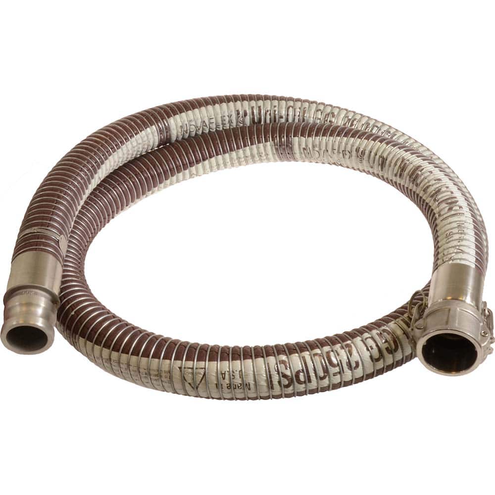 Novaflex - Chemical & Petroleum Hose; Inside Diameter (Inch): 2 ; Outside Diameter (Decimal Inch): 2.5000 ; Overall Length: 25 (Feet); Type: Chemical Handling Hose ; Connection Type: Cam and Groove ; Minimum Temperature (F): -40.000 - Exact Tool & Supply