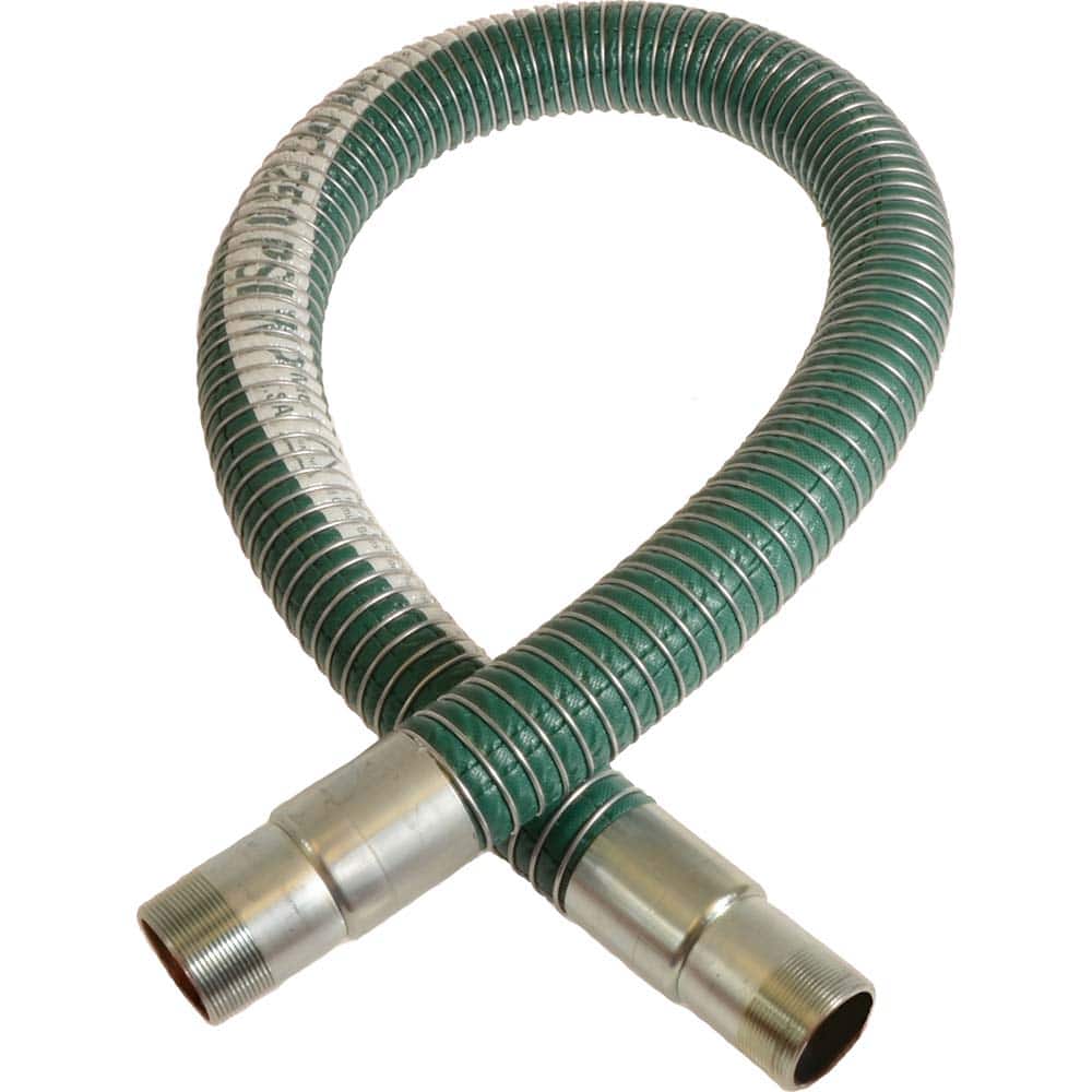 Novaflex - Chemical & Petroleum Hose; Inside Diameter (Inch): 2 ; Outside Diameter (Decimal Inch): 2.5000 ; Overall Length: 5 (Feet); Type: Chemical Handling Hose ; Connection Type: MNPT ; Minimum Temperature (F): -40.000 - Exact Tool & Supply