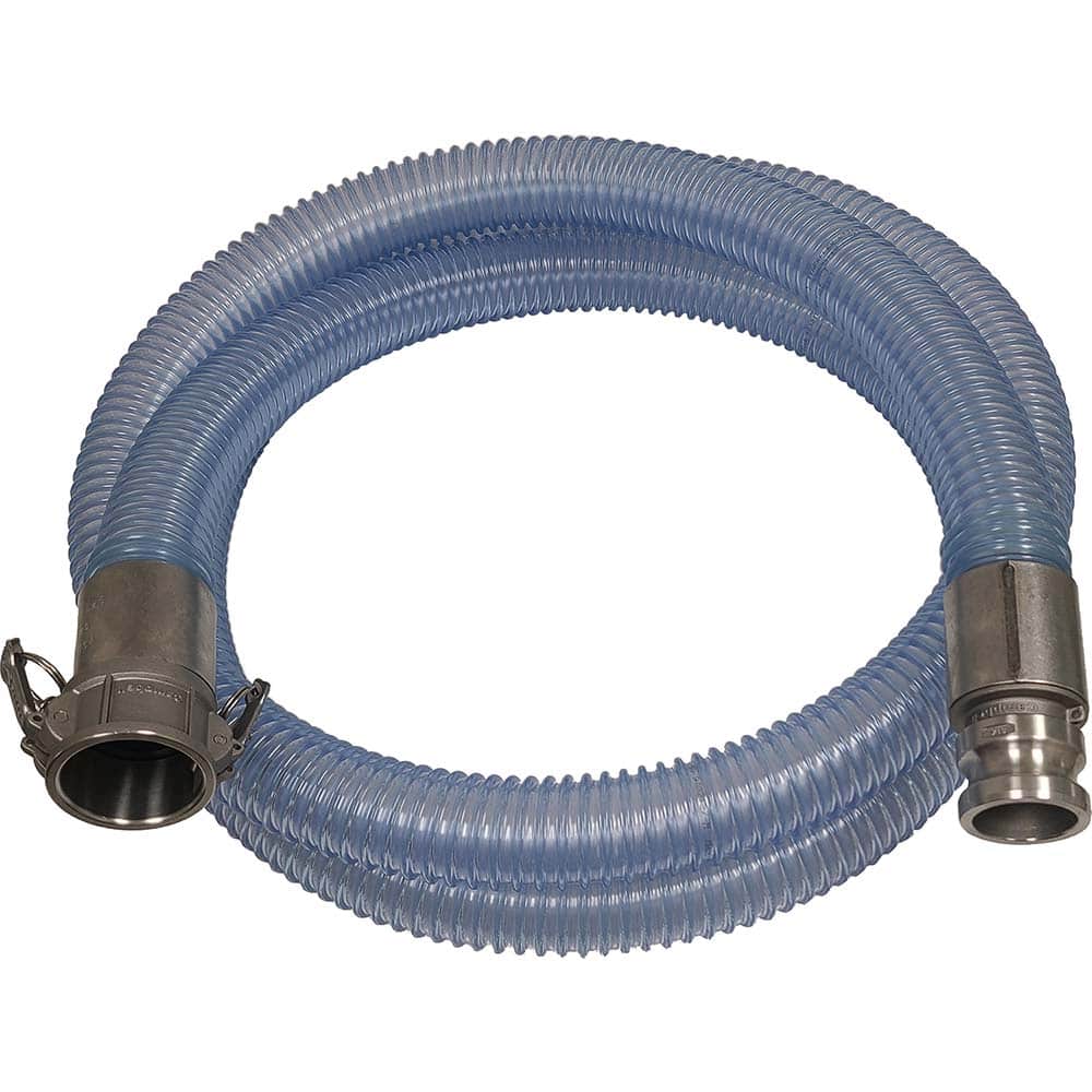 Kuriyama of America - Food & Beverage Hose; Inside Diameter (Inch): 1.5 ; Outside Diameter (Decimal Inch): 1.9300 ; Length (Feet): 20 ; Bend Radius (Inch): 3 ; Maximum Working Pressure (psi): 50.000 ; Vacuum Rating: 28 In. Hg - Exact Tool & Supply