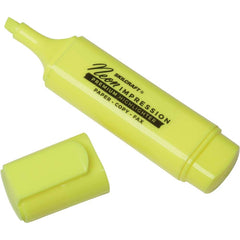 Ability One - Markers & Paintsticks; Type: Highlighter ; Color: Yellow ; Tip Type: Chisel ; Description: Chisel Tip Neon Highlighter - Exact Tool & Supply