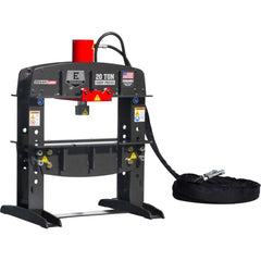 Edwards Manufacturing - Shop Presses; Power Type: Plug ; Pressure (Ton): 20 ; Minimum Ram to Table (Inch): 1.091 ; Table Length (Inch): 20 ; Voltage: 460 ; Phase: 3 - Exact Tool & Supply