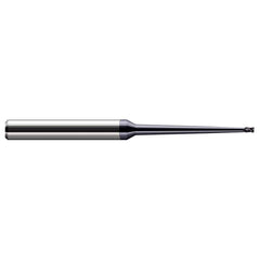 Square End Mill: 1/8'' Dia, 3/16'' LOC, 1/4'' Shank Dia, 4'' OAL, 2 Flutes, Solid Carbide Single End, AlTiN Finish, 30 ° Helix, Centercutting, RH Cut, RH Flute
