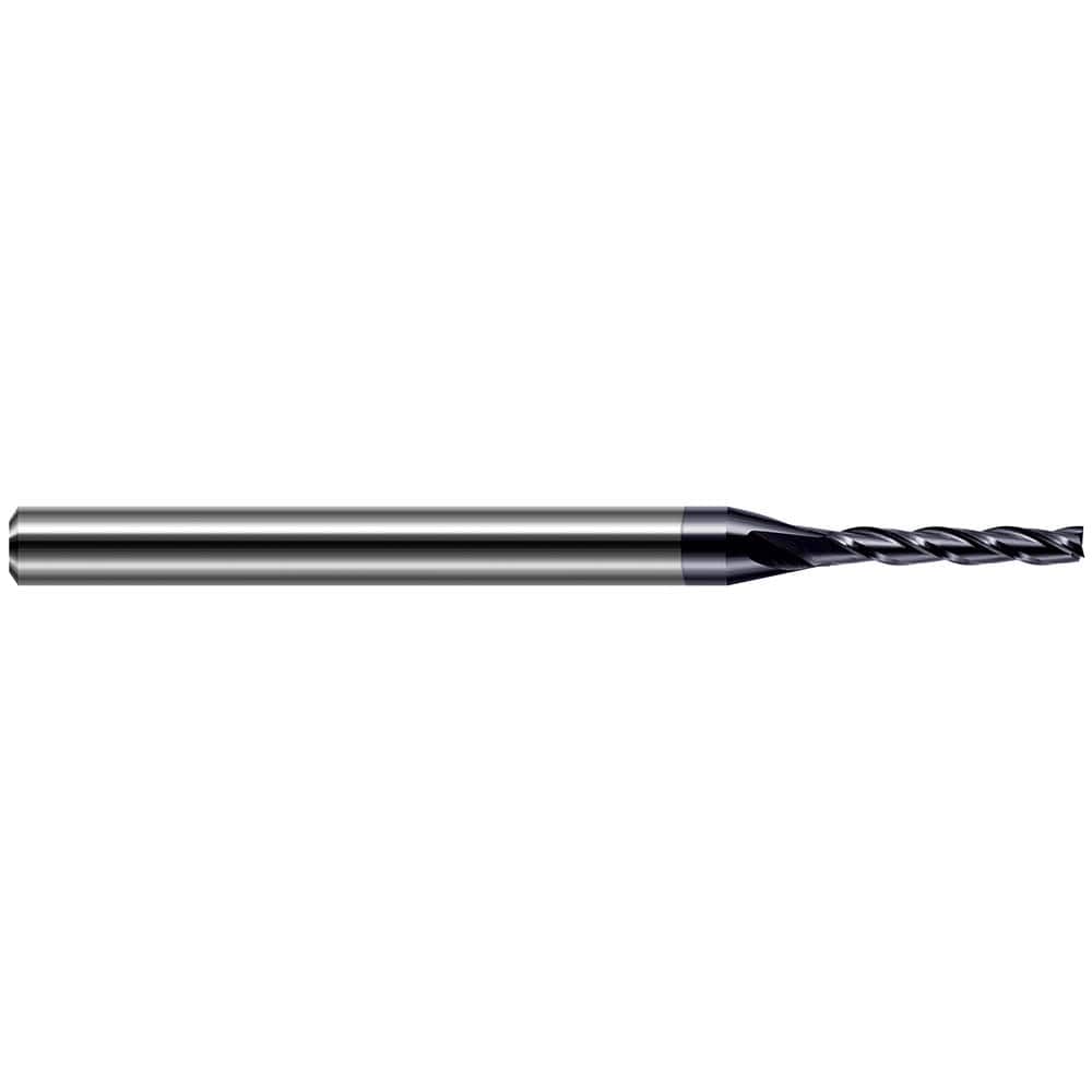Harvey Tool - 1/8", 3/4" LOC, 1/8" Shank Diam, 2-1/2" OAL, 4 Flute Solid Carbide Square End Mill - Exact Tool & Supply