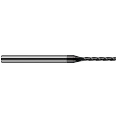Harvey Tool - 1/32", 1/4" LOC, 1/8" Shank Diam, 2-1/2" OAL, 3 Flute Solid Carbide Square End Mill - Exact Tool & Supply