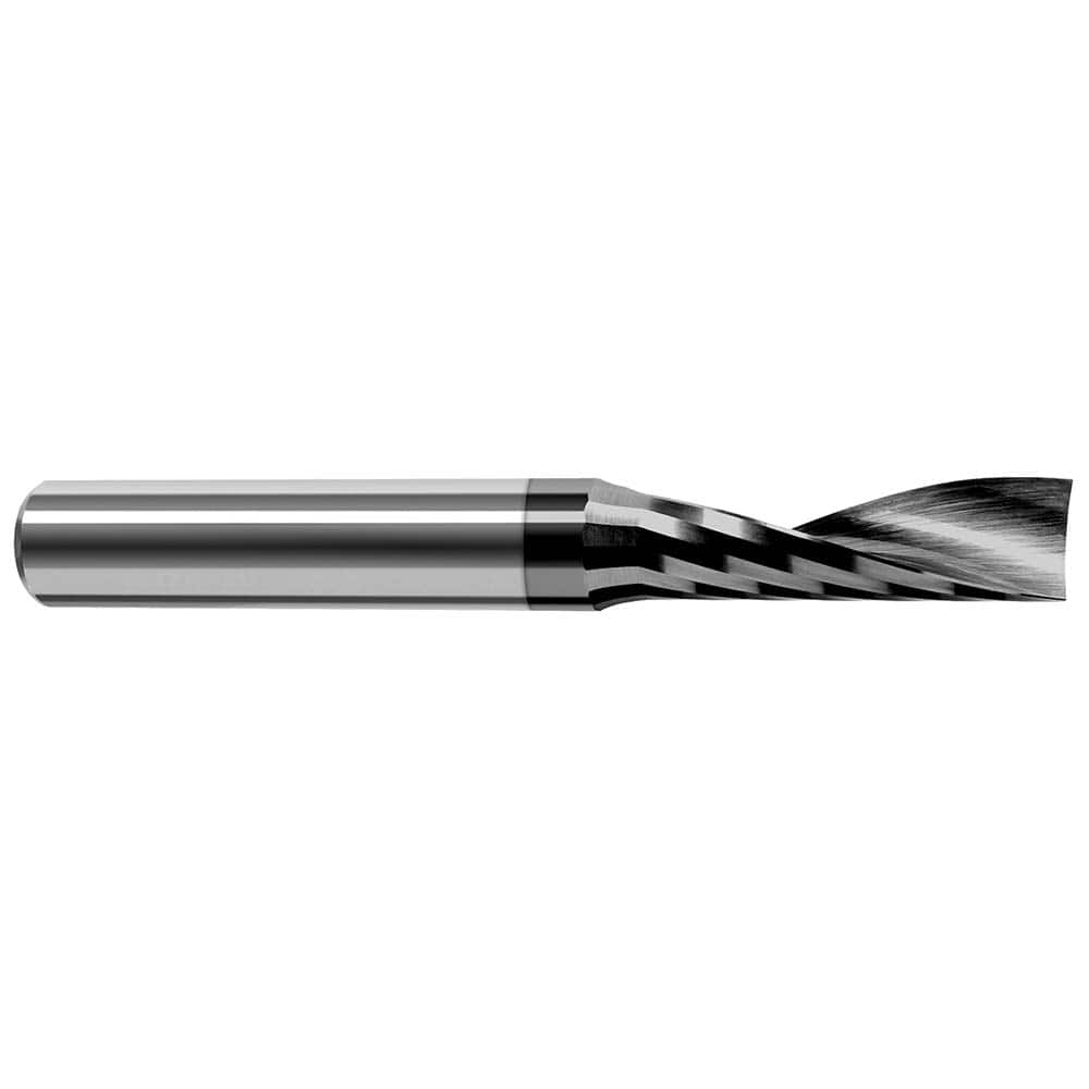 Harvey Tool - 1/4", 1-1/4" LOC, 1/4" Shank Diam, 3" OAL, 1 Flute Solid Carbide Square End Mill - Exact Tool & Supply