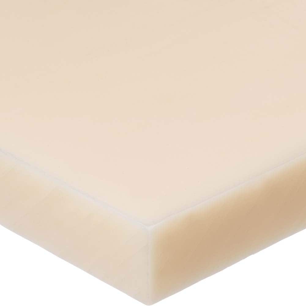USA Sealing - Plastic Bars; Material: Acetal ; Shape: Rectangular ; Height (Inch): 1/2 ; Width (Inch): 1 ; Length (Feet): 4.000 ; Color: Off-White - Exact Tool & Supply