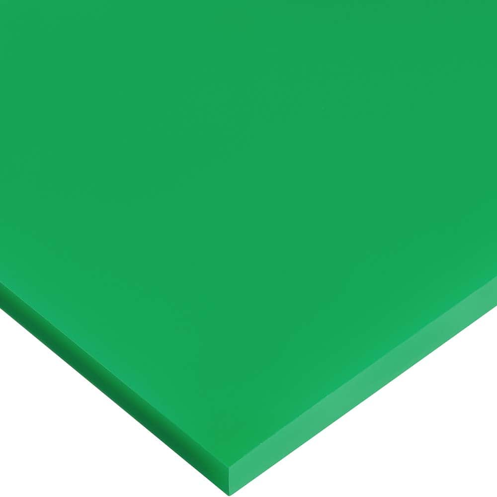 Plastic Sheet: Cast Acrylic, 1/4″ Thick, Green, 10,000 psi Tensile Strength Rockwell M-95