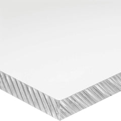USA Sealing - Plastic Sheets; Material: Polycarbonate ; Thickness (Inch): 3/16 ; Length (Feet): 4 ; Tensile Strength (psi): 9000 ; Color: Clear ; Hardness: Rockwell R-120 - Exact Tool & Supply