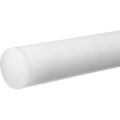 USA Sealing - Plastic Rods; Material: Acetal ; Diameter (Inch): 3/8 ; Length (Feet): 10 ; Hardness: Rockwell M-90 ; Color: White ; Additional Information: Density: 0.051 lb/in?, Tensile Strength: 8500 psi, Temperature Rating : -20 to 180? F, Impact Stren - Exact Tool & Supply