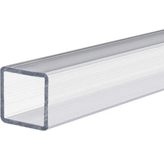 USA Sealing - Plastic Tubes; Material: Polycarbonate ; Maximum Length (Inch): 36 ; Wall Thickness (Decimal Inch): 0.0800 ; Color: Clear ; Shape: Rectangular ; Additional Information: Outside Height: 2 in, Tensile Strength: 9700 psi, Minimum Temperature: - Exact Tool & Supply