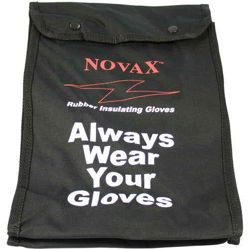 ‎148-2136 Electrical Glove Bags - Novax - Nylon Bag for 11 In. Electrical Rated Glove - Black - Exact Tool & Supply