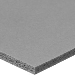 USA Sealing - Rubber & Foam Sheets; Material: Silicone ; Thickness (Inch): 1/4 ; Hardness: Medium ; Width (Inch): 12.0000 ; Length (Inch): 12 ; Color: Gray - Exact Tool & Supply