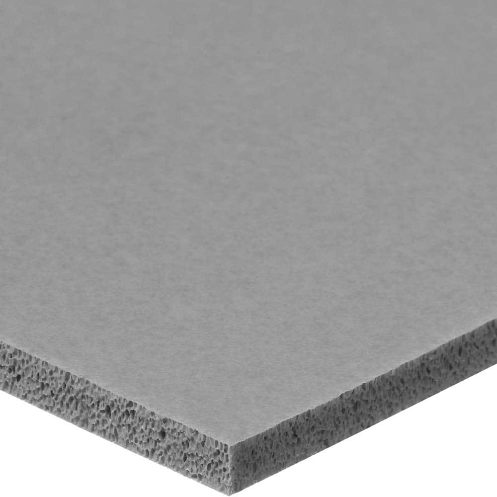 USA Sealing - Rubber & Foam Sheets; Material: Silicone ; Thickness (Inch): 3/8 ; Hardness: Medium ; Width (Inch): 12.0000 ; Length (Inch): 24 ; Color: Gray - Exact Tool & Supply