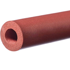 USA Sealing - Rubber & Foam Cylinders; Material: Silicone ; Outside Diameter (Inch): 1 ; Inside Diameter (Inch): 1/2 ; Length (Inch): 120 ; Tensile Strength (psi): 200.00 ; Color: Red - Exact Tool & Supply