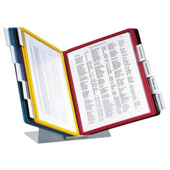 DURABLE - Desktop File Organizers Type: 10-Panel Desk Top Organizer Color: Gray - Exact Tool & Supply