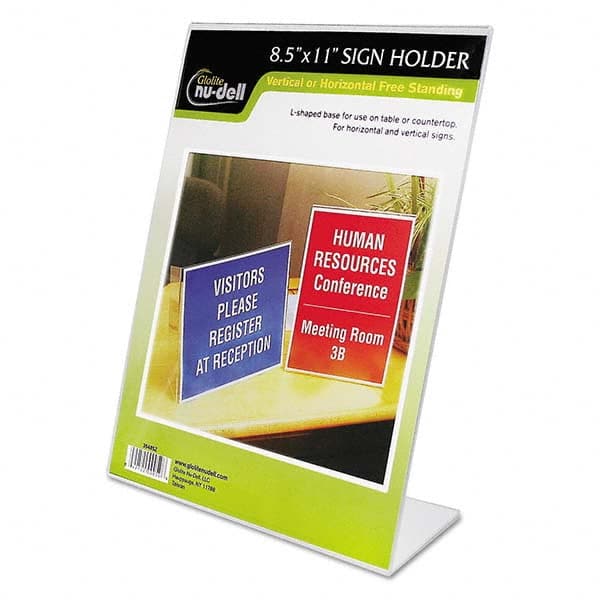NuDell - Display & Organizer Accessories Type: Sign Holder For Use With: Signs - Exact Tool & Supply