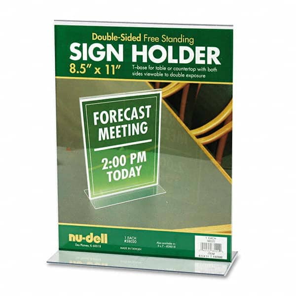 NuDell - Display & Organizer Accessories Type: Sign Holder For Use With: Signs - Exact Tool & Supply
